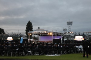 式典会場の風景