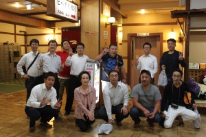 酸ヶ湯温泉にて。